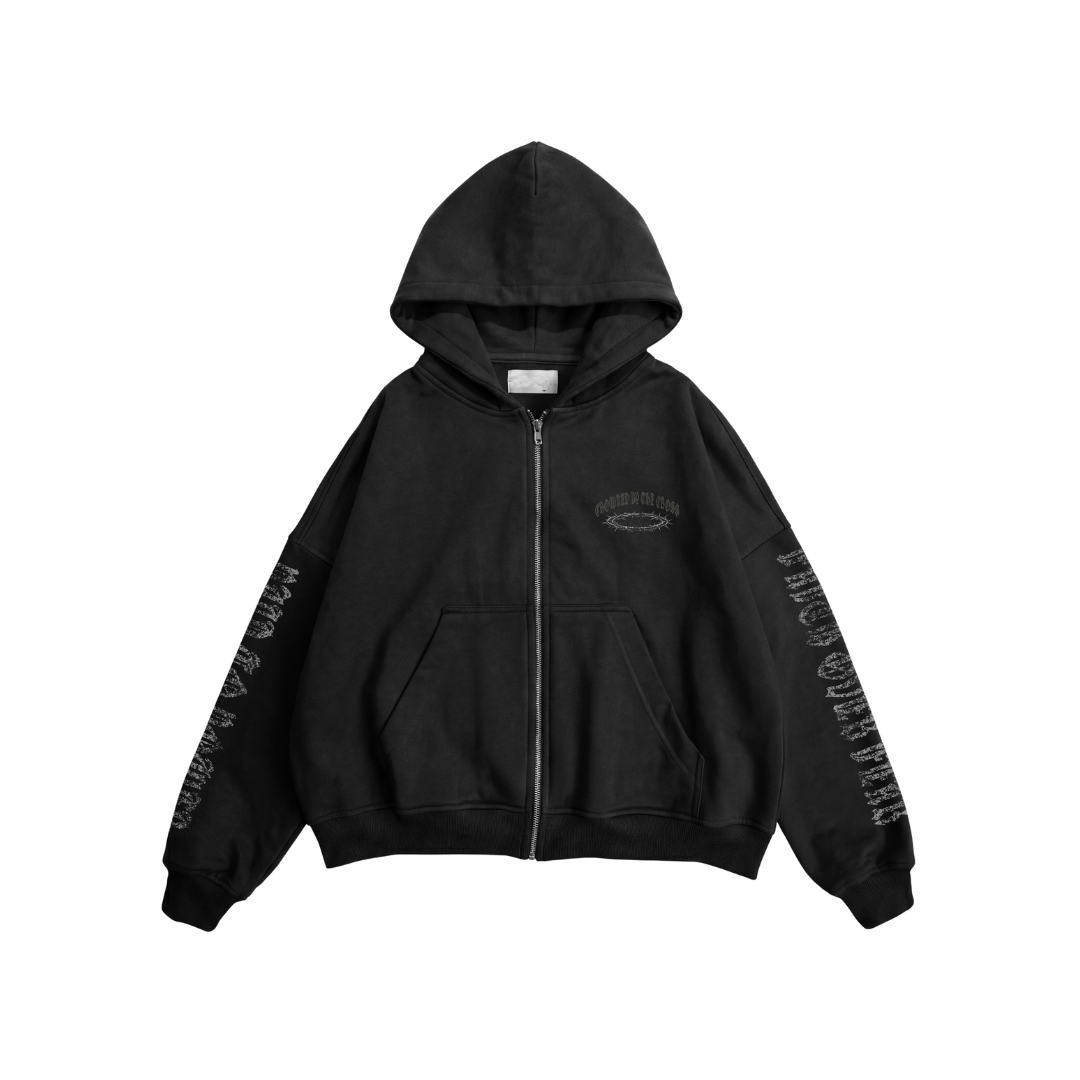 ZIP HOODIE CROSS & WINGS