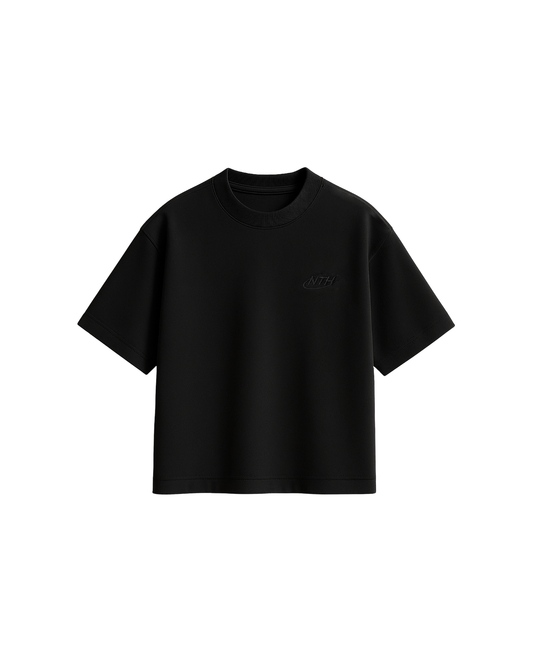 Polo boxy Negro High Cotton