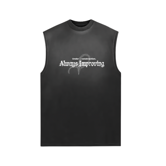 "ALWAYS IMPROVING V2" - TANK TOP OVERSIZE