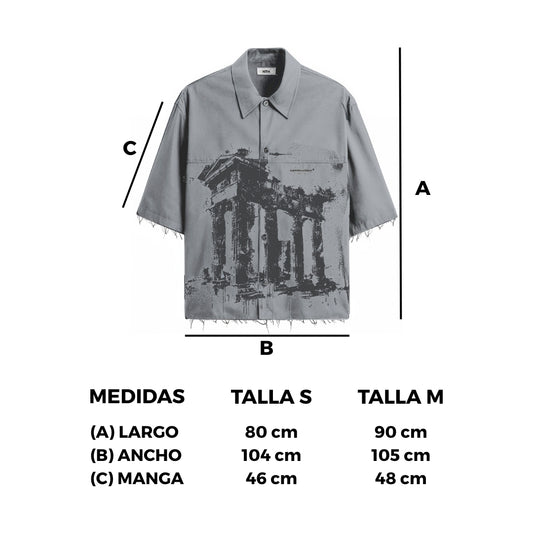 Camisa "Construction" Plomo