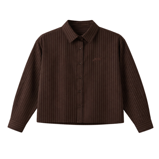 Camisa Mónaco Marrón Manga Larga