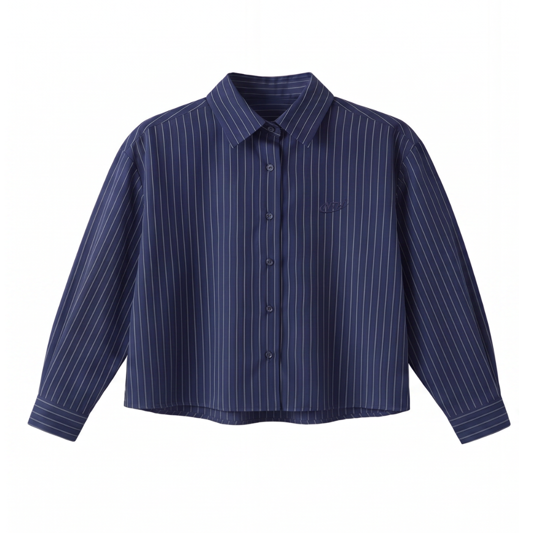 Camisa Mónaco Azul Manga Larga