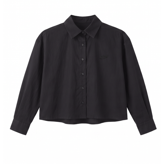 Camisa Mónaco Negro Manga Larga