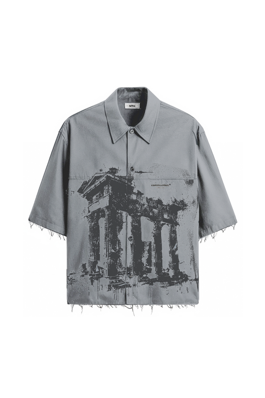 Camisa "Construction" Plomo